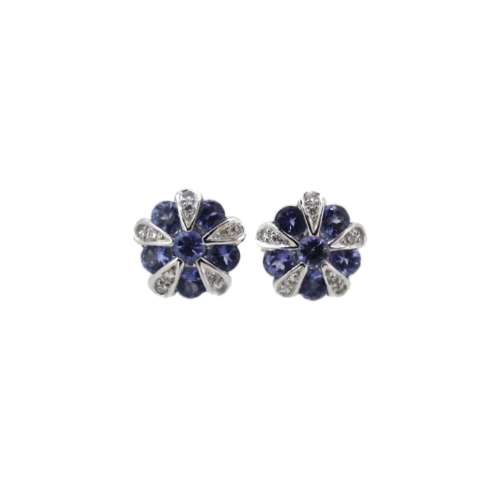 Tanzanite & Diamond Earrings