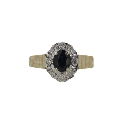 Sapphire & Diamond Ring