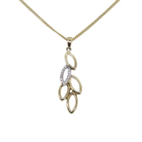 Gold & Cubic Zirconia Necklace