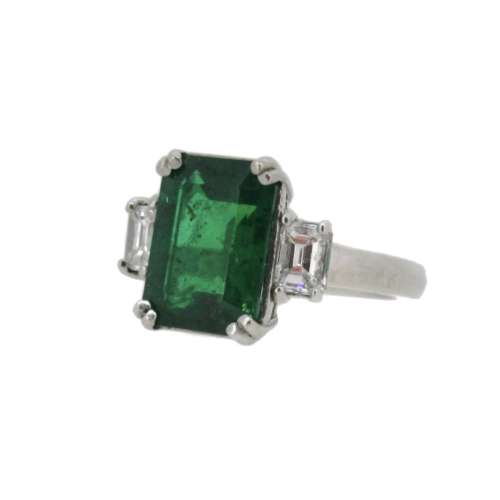 Emerald & Diamond Ring
