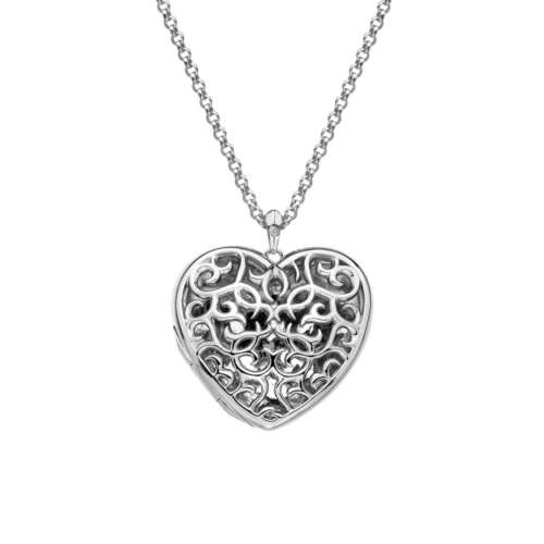 Shelter Large Heart Filigree Locket