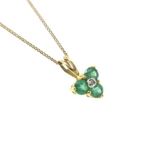 Emerald & Diamond Necklace