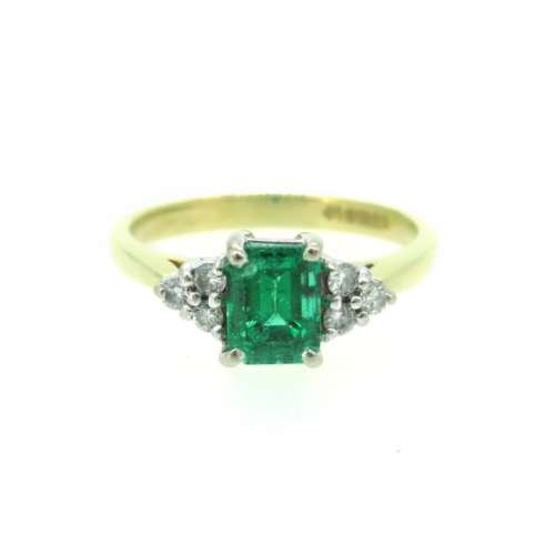 Emerald & Diamond Ring