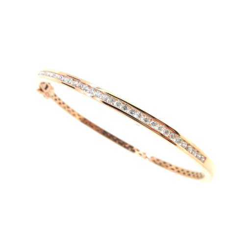 Rose Gold Diamond Bangle