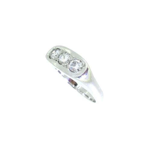 Gents Three Stone Diamond Ring