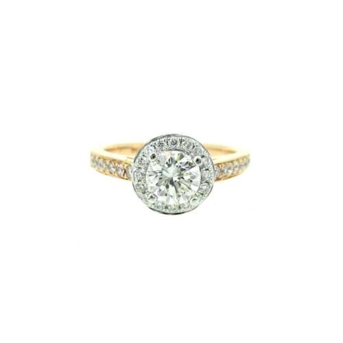 Rose Gold Diamond Solitaire Ring