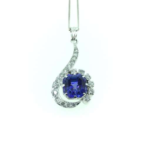 Tanzanite & Diamond Necklace