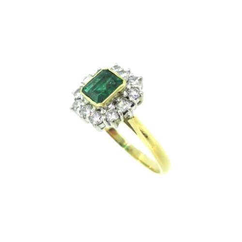 Emerald & Diamond Ring
