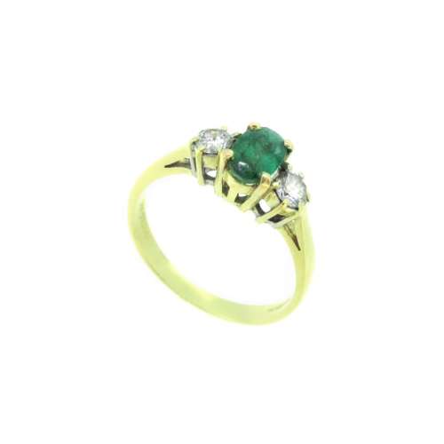 Emerald & Diamond Ring