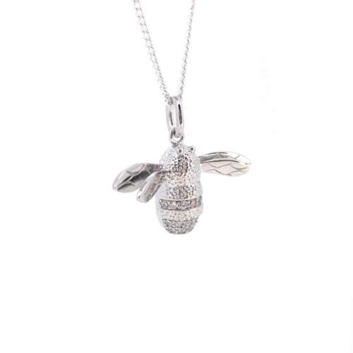 Silver Bee Pendant