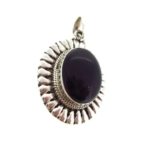 Silver & Black Onyx Pendant