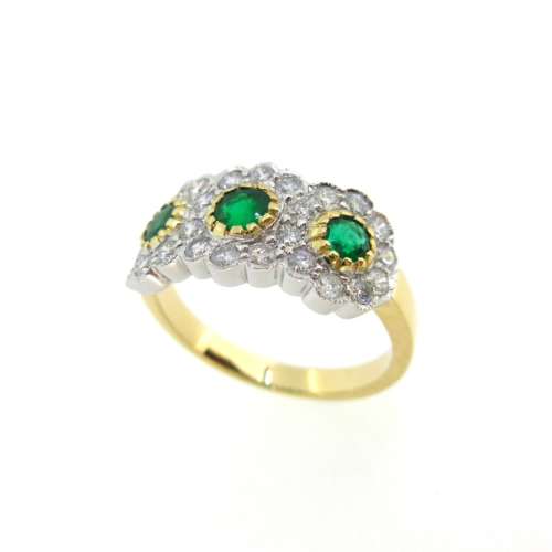 Emerald & Diamond Ring