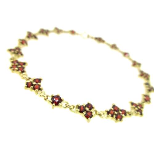 Garnet Gold Bracelet