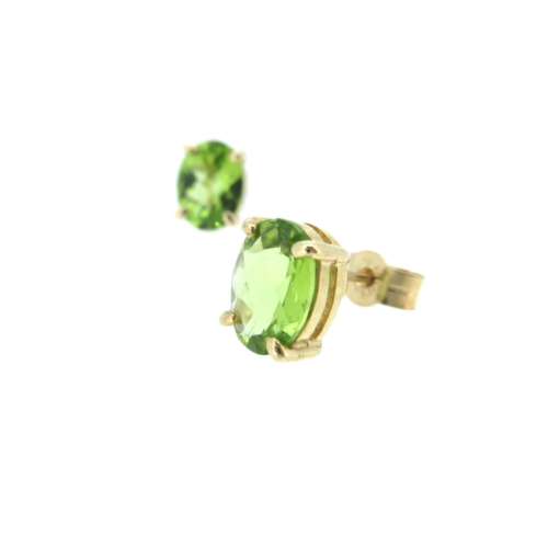 Peridot Stud Earrings