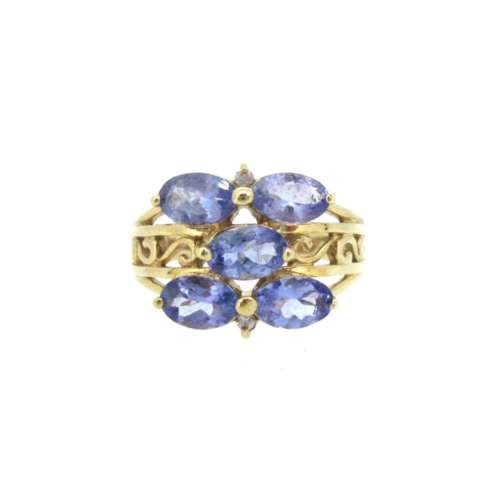Tanzanite Gold Ring
