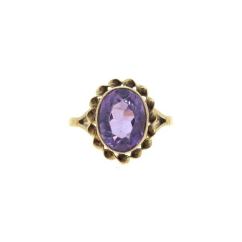 Amethyst Gold Ring